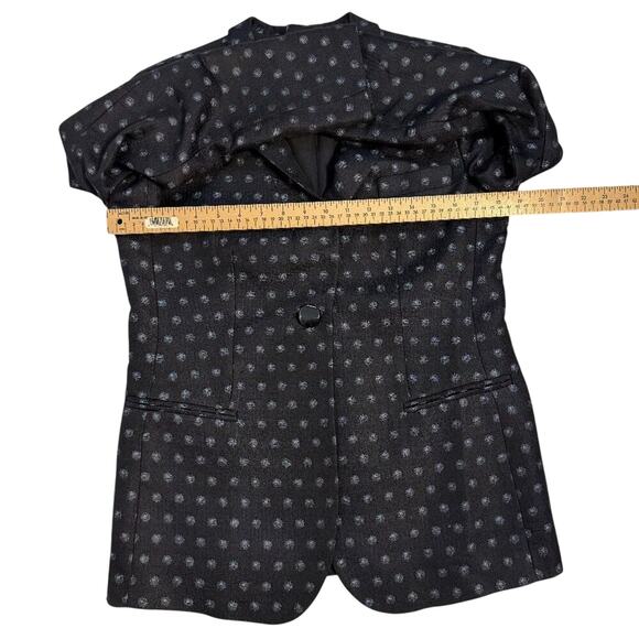 ARMANI COLLEZIONI Giacca Navy Blazer Silk, Wool, Polyester and Acrylic Size 6 - Picture 6 of 14